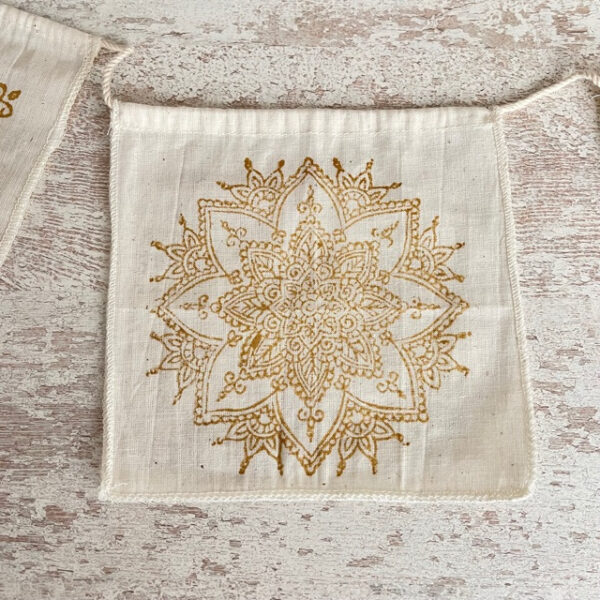 Mandala vlaggetjes slinger - Afbeelding 3
