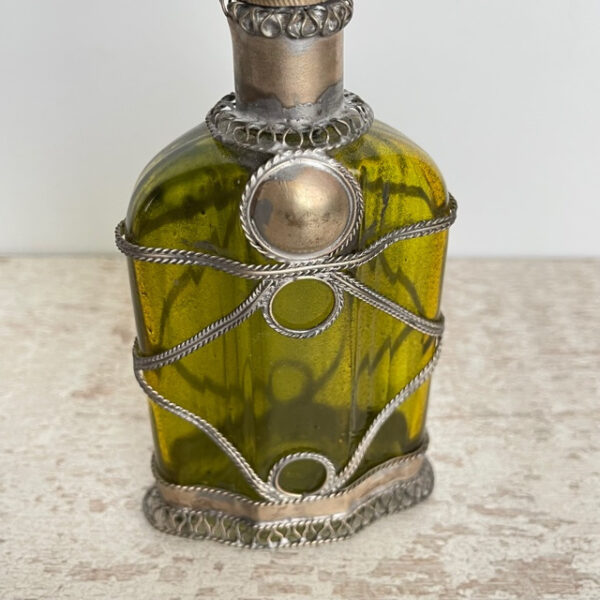 Vintage parfumfles Marrakesh limegroen - Afbeelding 3