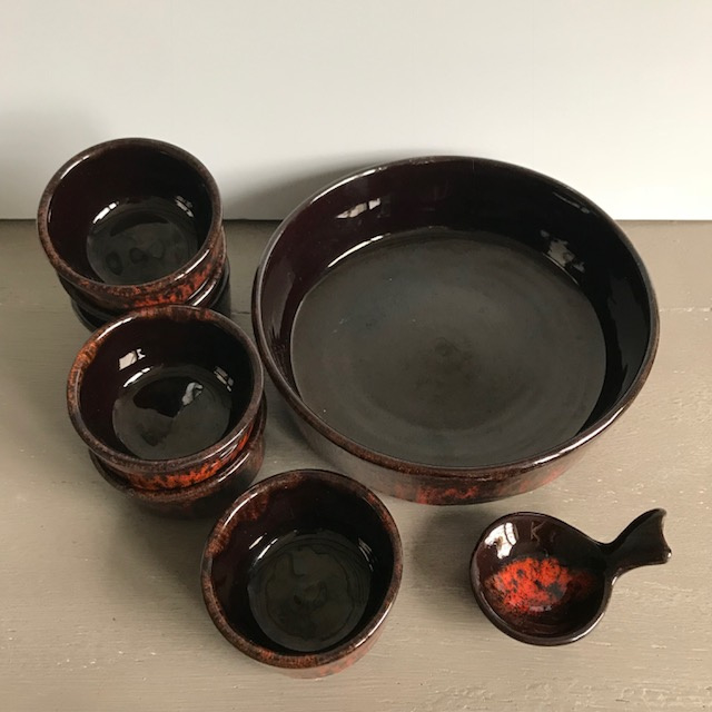 Vintage pindastel van keramiek - Afbeelding 3