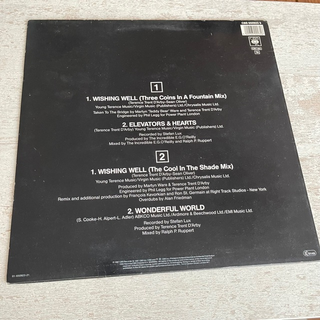 LP Terence Trent D'Arby Wishing Well - Afbeelding 2