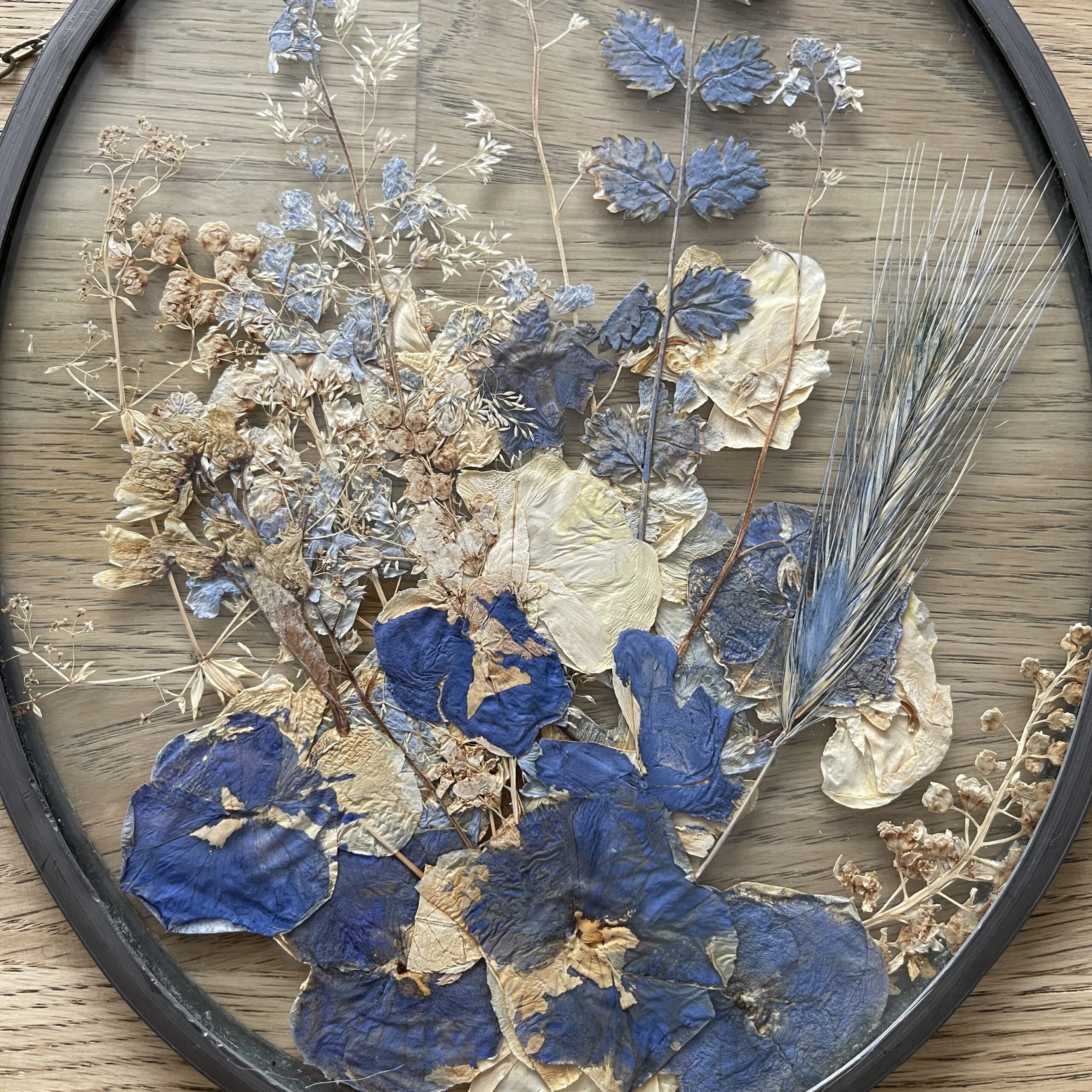 Vintage schilderij droogbloemen - Afbeelding 3