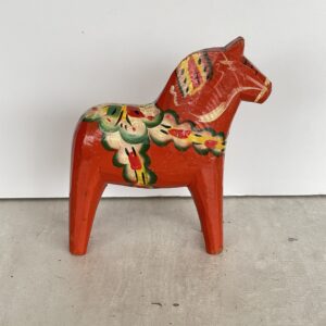 Houten Dala paardje rood