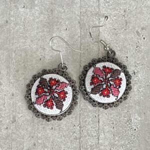 Oorbellen borduurwerk