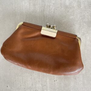 Vintage portemonnee cognac