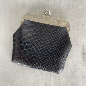 Vintage portemonneetje croco