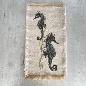 Vintage wandkleedje zeepaardjes