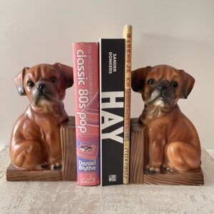 70s boekensteunen hondjes