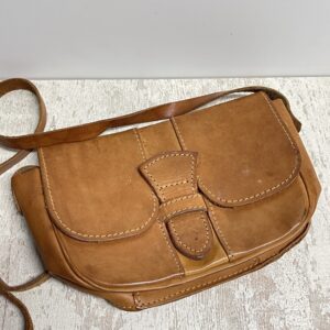 Boho vintage leren tasje