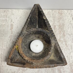 Houten Indiaas offerbakje 3hoek