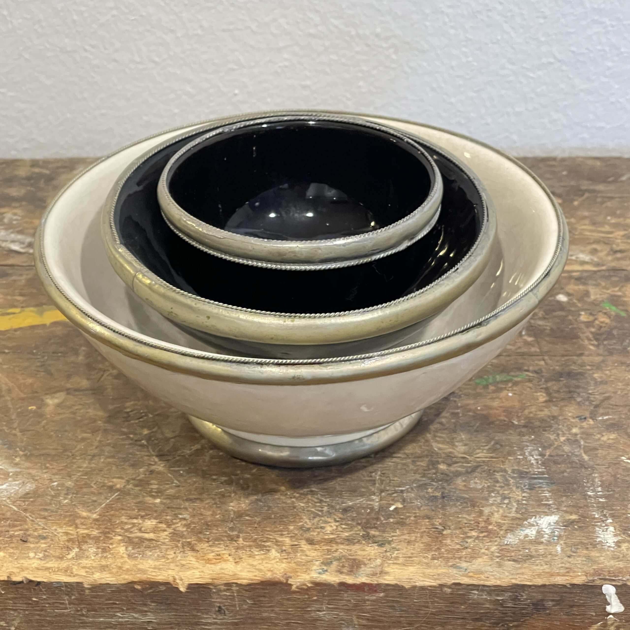 Marrakesh set kommen zwart/wit