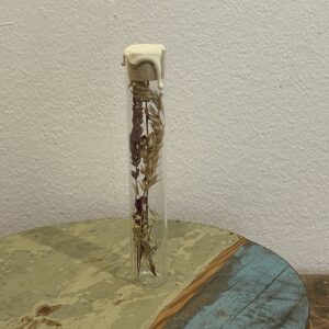 Droogbloemen in glas Field of Hope 'wit'