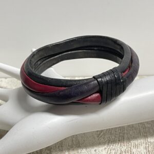 Vintage leren armband