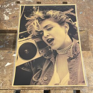 Vintage poster Madonna Like a virgin era
