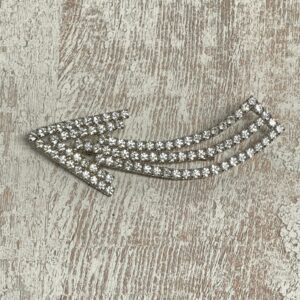 Broche vallende ster strass