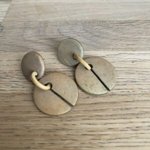 Vintage oorbellen Safari