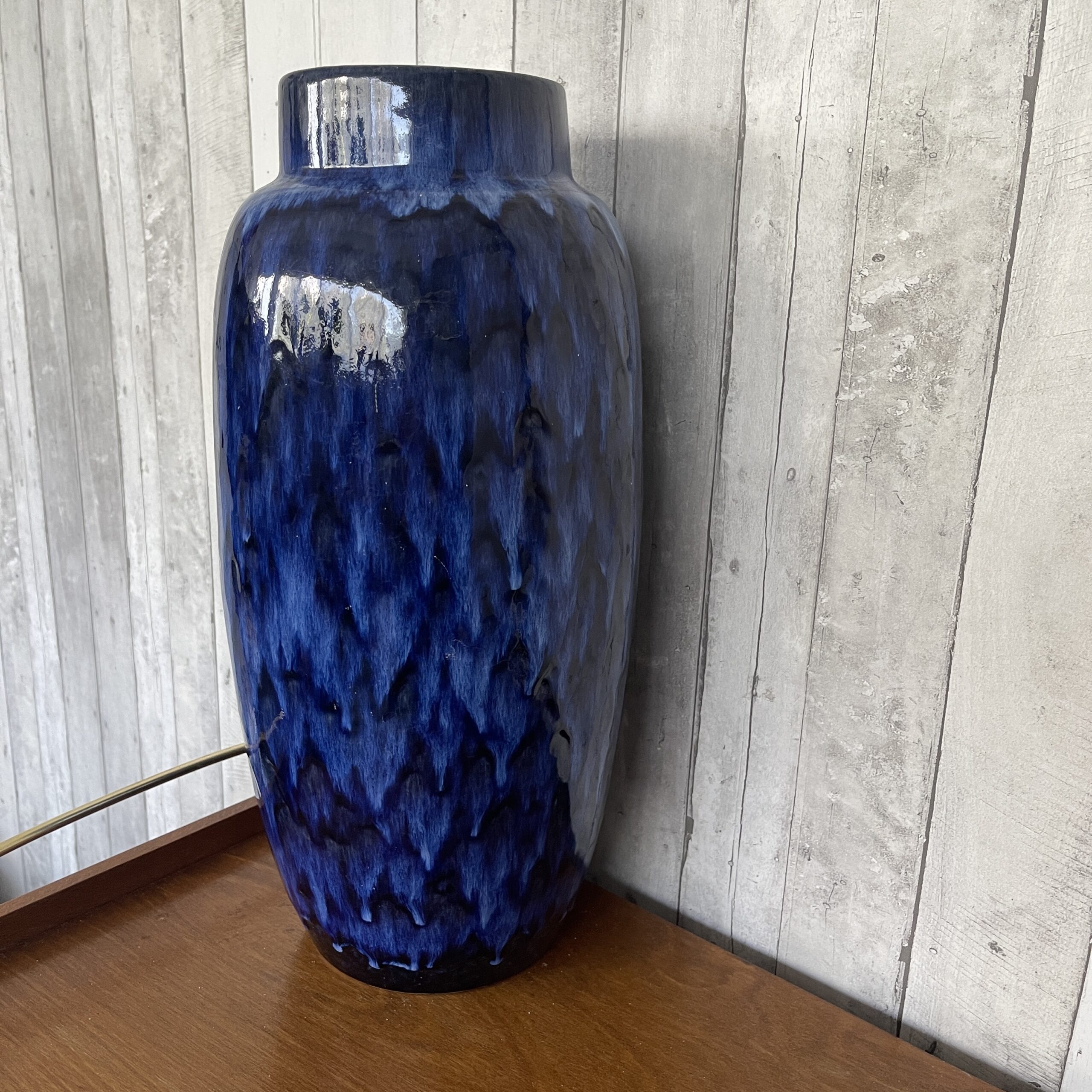 West Germany vaas blauw groot - Afbeelding 2