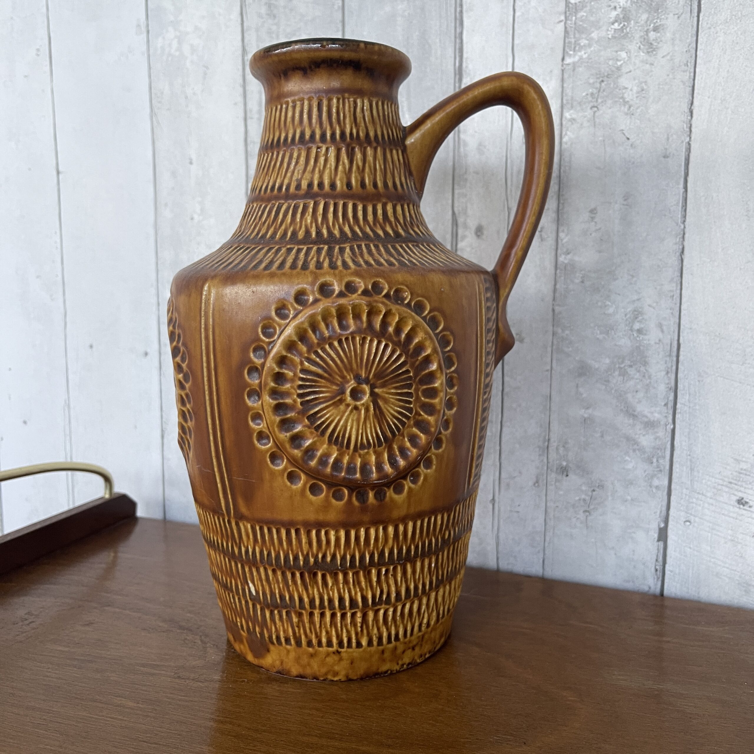 Vintage West Germany vaas 'korenbloem' - Afbeelding 3